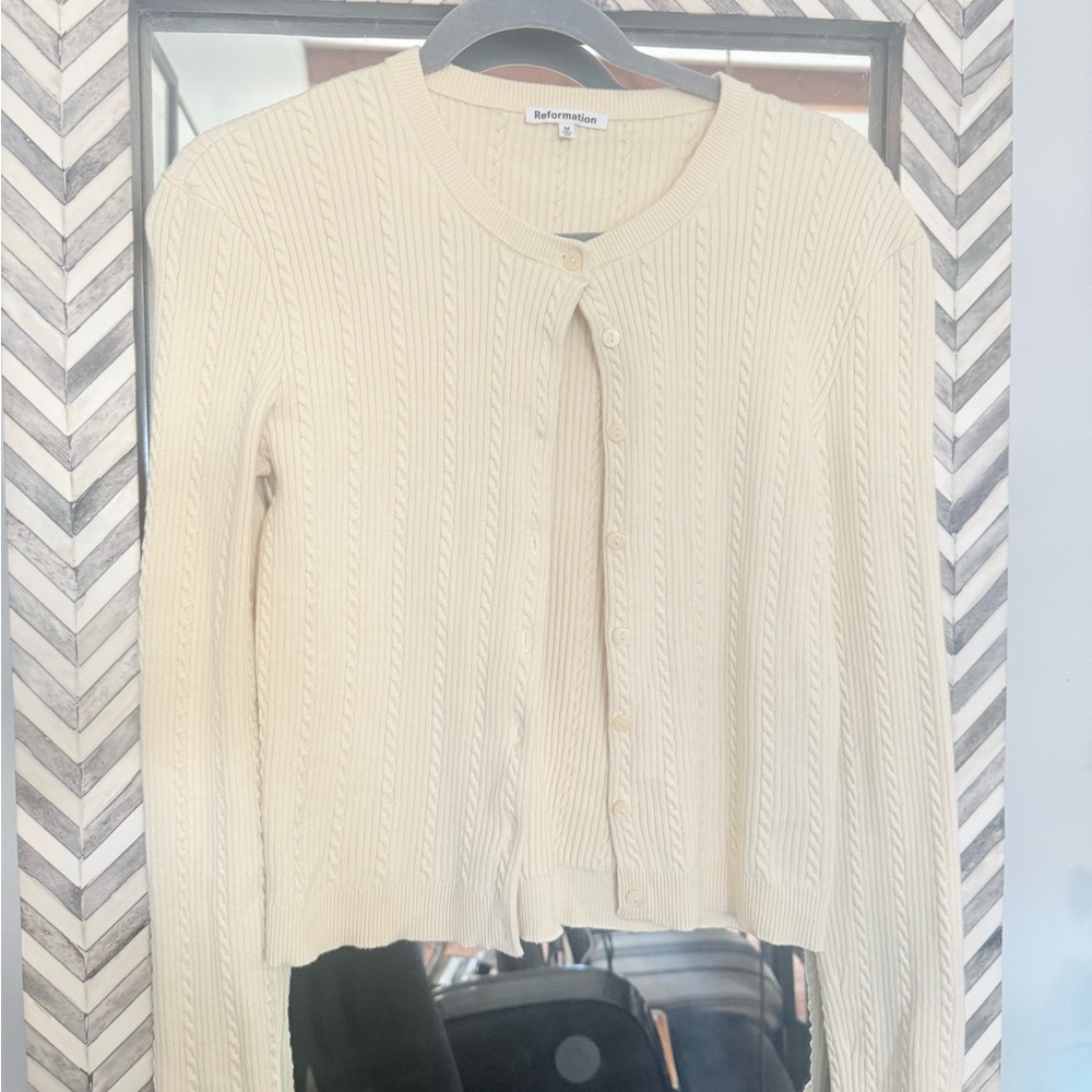 Reformation Butter Yellow Women's Cardigan